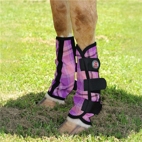 PVC Mesh Fly Boots - Set of 4 Pink