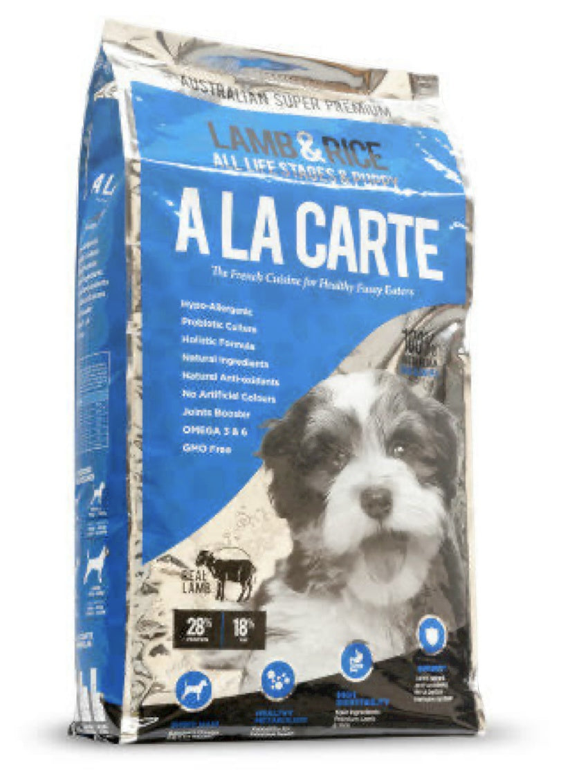 A La Carte Lamb & Rice All Life Stages 18kg