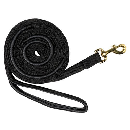 Extra Grip Nylon Lunge Rein Black 23'/7M
