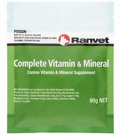 Ranvet Complete Vit & Min for Dogs 90gm