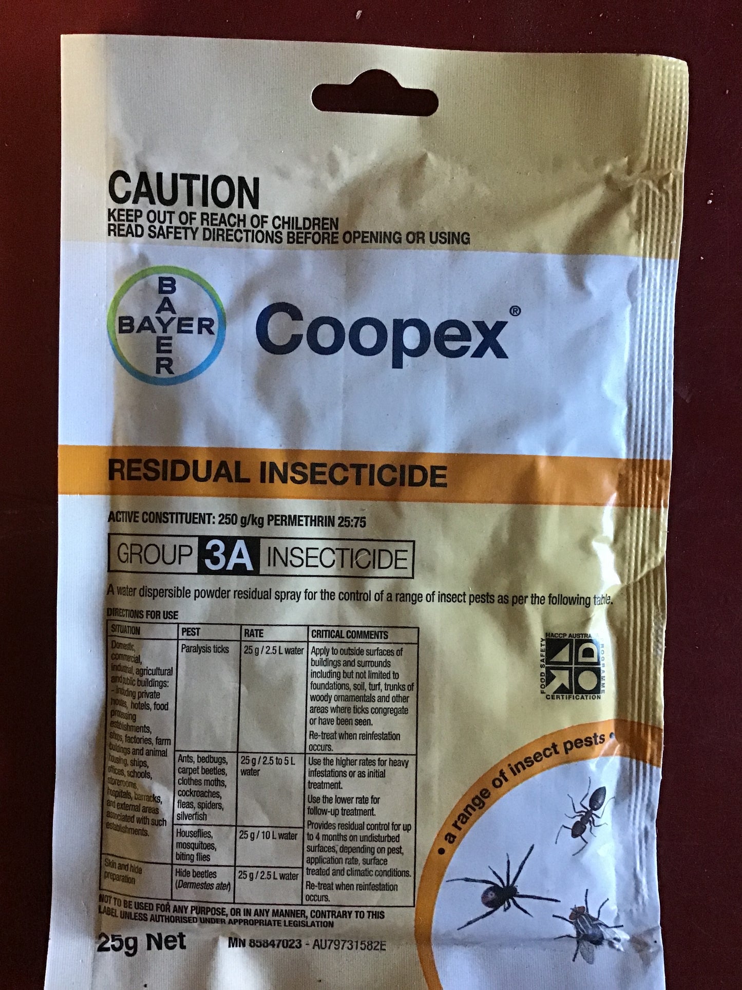 Coopex Residual Insecticide 25g