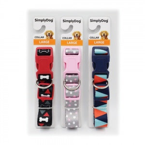 Simply DOG HEAT TRANSFER PATTERN COLLAR LARGE