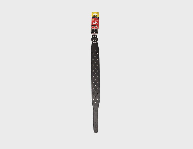 Studded Dog Collar - Soft Leather Collar