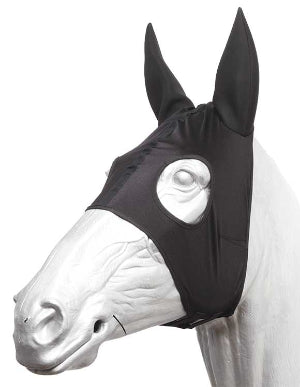 Race Hood Stretch Fabric w/Neoprene Ears - Black M/L