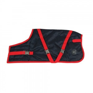 ZEEZ SUPREME DOG COAT Size 32 (81cm) Navy Stone/ Red