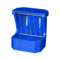 Hay Rack Feeder with Lid - Blue
