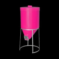 Silo with Lid & Gal Stand, 200 litre - Pink