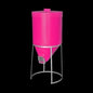 Silo with Lid & Gal Stand, 200 litre - Pink