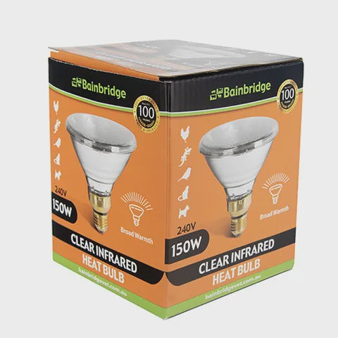 INFRARED HEAT LAMP BULB - CLEAR - 150W