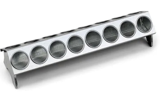 BainBridge Gal Feed Trough With Holes 16 Holes