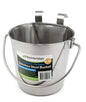 Bainbridge Stainless Flat Sided Bucket With Hooks 1.15L