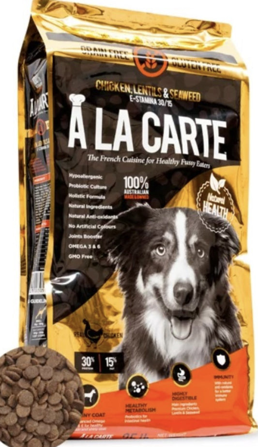 A La Carte E-Stamina Chicken,Lentils & Seaweed 15.9kg