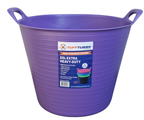 Tuff Tubbs Bucket 25lt Purple