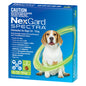 Nexgard Dog Spectra Chewable 7.6-15 KG 3 Pack ( Green )