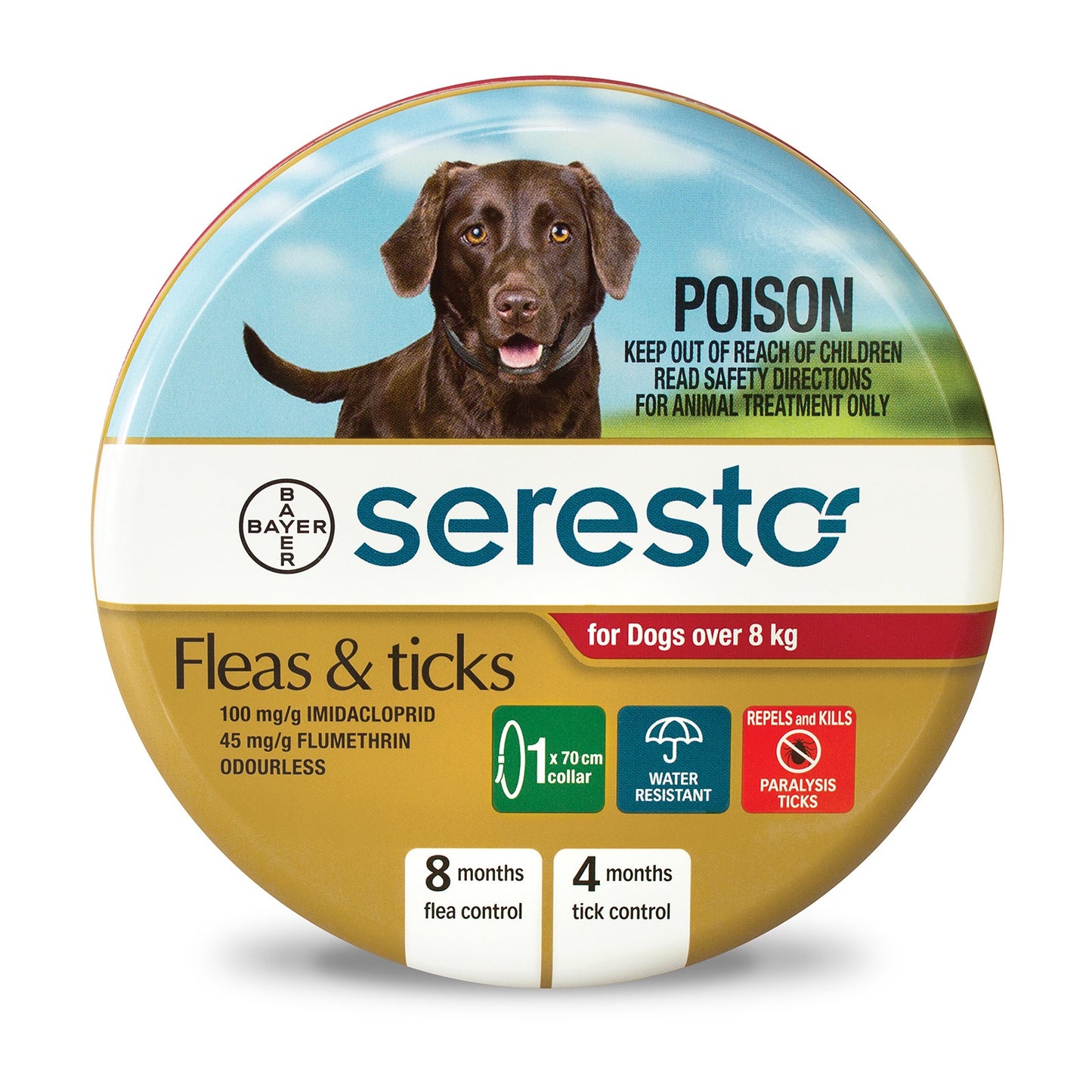 SERESTO Flea & Tick Collar Dog 8+ kg