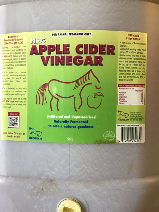 NRG Apple Cider Vinegar 20L